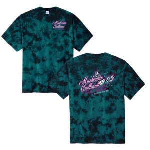 Mackenzie Unsiex Crystal Tie Dye Tee – BlackTeal