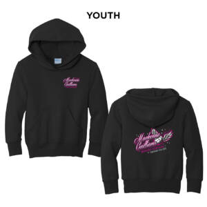 Mackenzie  Youth Hooded Sweatshirt – JetBlack