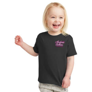 Mackenzie Rabbit Skins Fine Jersey Toddler T Shirt – Black