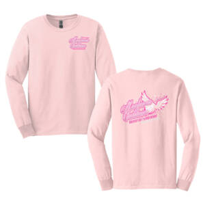 Mackenzie Unisex Cotton Long Sleeve Tee-Light Pink