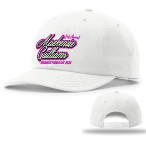 Mackenzie Richardson Relaxed 6 Panel Snapback premium canvas cap-White