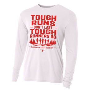 Maq CC Adult Cooling Performance long sleeve Crew Tee-White
