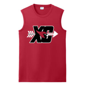 Maq CC Men Performance Sleeveless Tee-Red