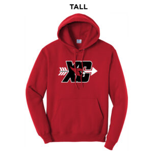 Maq CC Tall Fleece Hooded Sweatshirt-Red