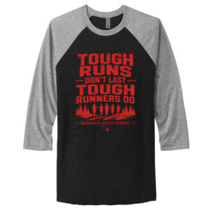 Maq CC Rah Rah Next Level Tr-Blend Baseball Raglan Tee Unisex-Premium Heather/Black
