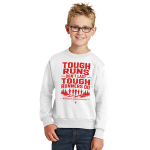 Maq CC Youth Fleece Crewneck Sweatshirt-White