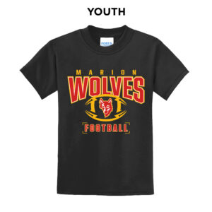 Marion FB Youth Short Sleeve Tee-Black