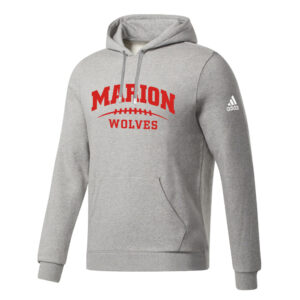 Marion FB Adidas Fleece Hooded Sweatshirt- MedGrey Heather