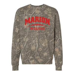 Marion FB Independent Trading Co Unisex Heavyweight Crewneck Sweatshirt-Deadwood Camo