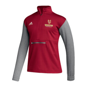 Marion FB  Adidas Team Issue color block 1/4 zip pullover -Power Red/Grey (S, M, L)