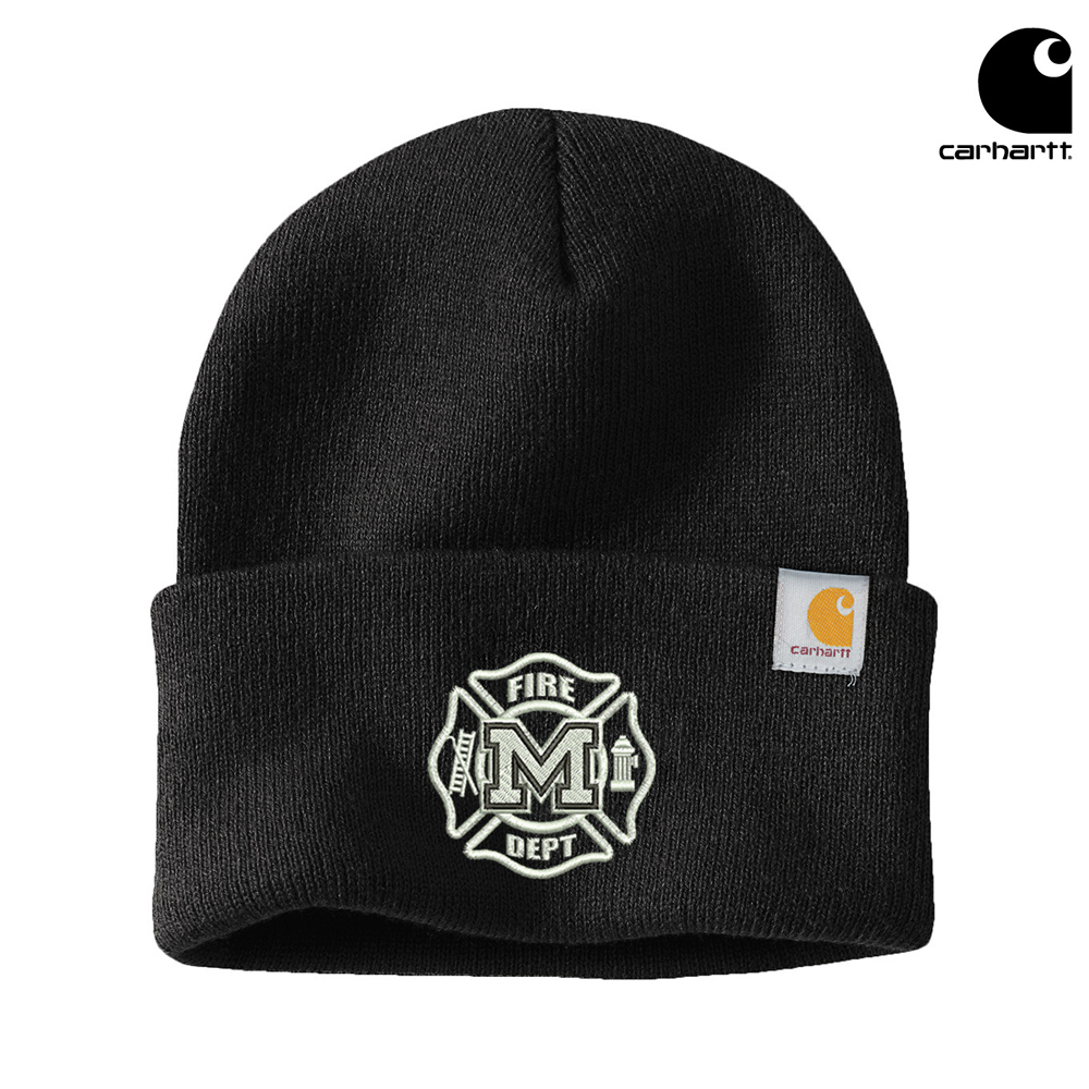 Monticello Fire Carhartt Acrylic Watch Cap 2.0 beanie stocking cap with cuff-Black