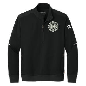 Monticello Fire Carhartt Fire and Rescue 1/2-Zip Mid-Layer performanc pullover-Black