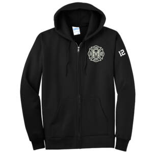 Monticello Fire Unisex Ultimate Full-Zip Hooded Sweatshirt-Black