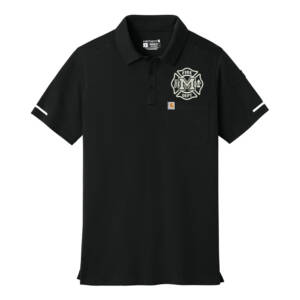 Monticello Fire Carhartt Fire and Rescue Polo Men-Black
