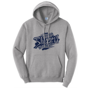 Sluggers Softball Unisex Fleece Hooded Sweatshirt-Athletic heather