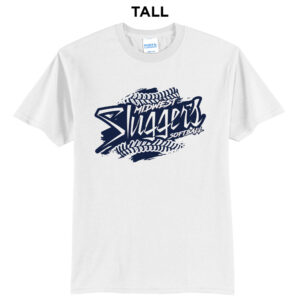 Sluggers Softball  Tall Core Blend T Shirts – White