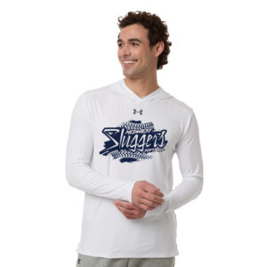 Sluggers Softball Under Armour Mens Team Vanish Performance Hoodie – White