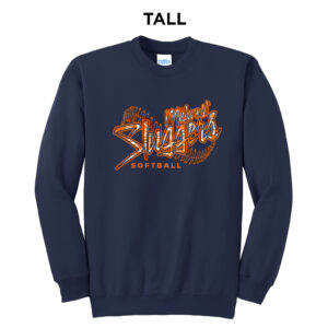 Sluggers Softball TALL Ultimate Crewneck Sweatshirts – Navy