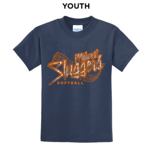 Sluggers Softball Youth Short Sleeve Tee -Navy