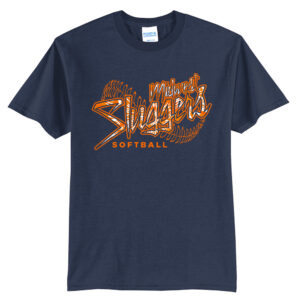 Sluggers Softball Unisex Short Sleeve Tee – Navy