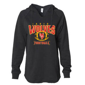 Marion Football Independent Trading Co. Women’s Lightweight California Wave Wash Hooded Sweatshirt – Black