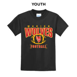 Marion Football Youth Short Sleeve Tee – JetBlack