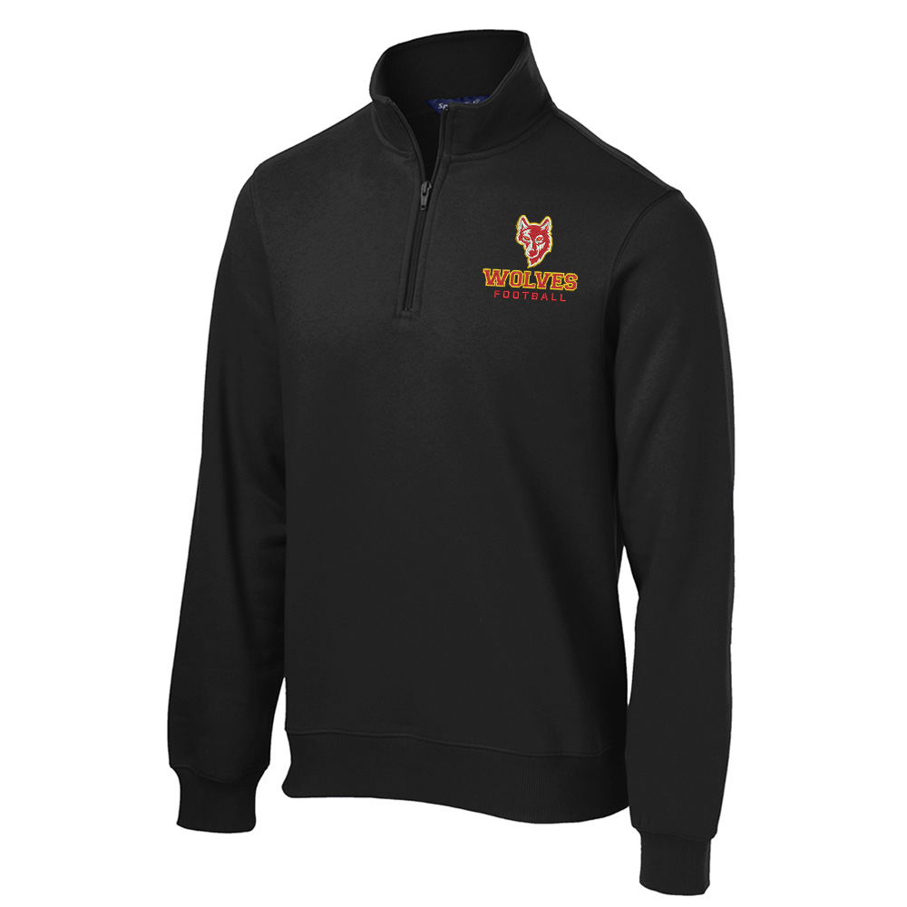Marion Football Sport Tek 1/4 Zip Sweatshirt - Black