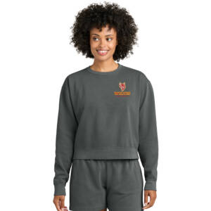 Marion Football Comfort Colors Women’s Mid Length Crewneck Sweatshirt – Pepper