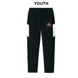 Maquoketa FB Sport-Tek Youth Travel Pant-Black/White