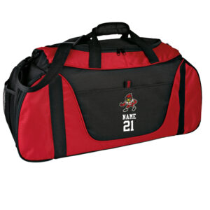 Maquoketa FB Port Authority Medium Two-Tone Duffel-Red/Black