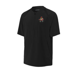 Maquoketa FB Sport-Tek Repeat 1/2-Zip Short Sleeve Jacket Men-Black
