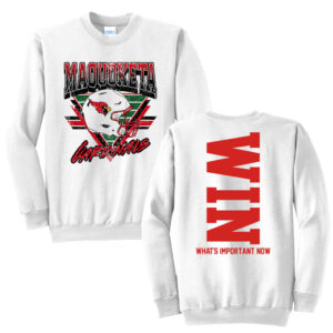 Maquoketa FB Unisex Fleece Crewneck Sweatshirt-White