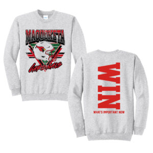 Maquoketa FB Unisex Fleece Crewneck Sweatshirt-Ash