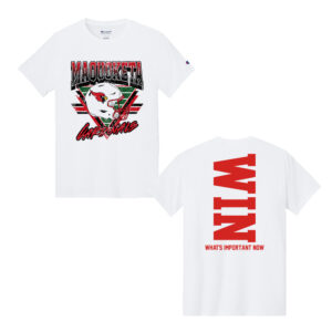 Maquoketa FB Champion Cotton Tagless T Shirt – White