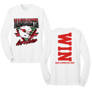 Maquoketa FB Unisex Long Sleeve Core Blend T Shirt – White