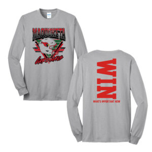 Maquoketa FB Tall Long Sleeve Core Blend T Shirt -Ash