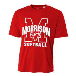 Morrison Fury Adult Cooling Performance Tshirt-Scarlet