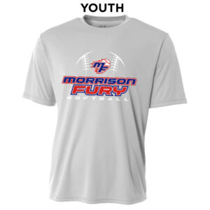 Morrison Fury Youth Performance Short Sleeve Tee-Silver