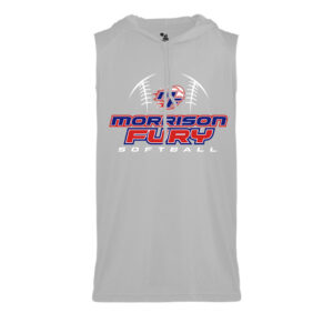 Morrison Fury Badger B-Core Sleeveless Hood Tee Men-Silver