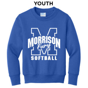 Morrison Fury Youth Fleece Crewneck Sweatshirt-Royal