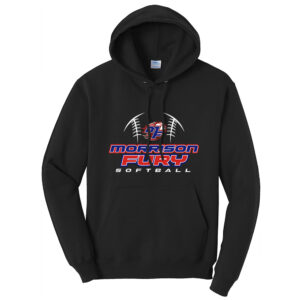 Morrison Fury Unisex Classic Core weight Cozy Pullover Hooded Sweatshirt-Black