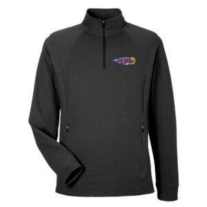 Morrison Fury North End Men’s Rhythm Waffle Quarter-Zip Pullover-Black