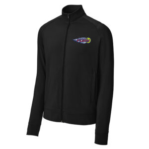 Morrison Fury Sport-Tek Sport-Wick Stretch Full-Zip Cadet Jacket Men-Black