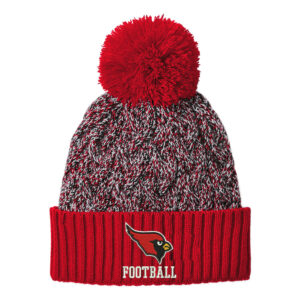 Maq JR Football New Era Marled Knit Pom Beanie-Scarelt/Black/White