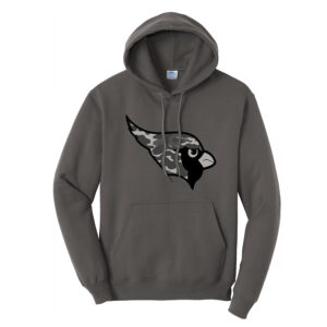 Maq JR Football Unisex Fleece Hooded Sweatshirt-Charcoal