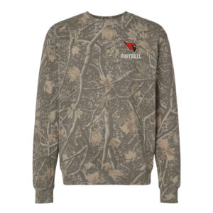 Maq JR Football Independent Trading Co Unisex Heavyweight Crewneck Sweatshirt-Deadwood Tree Camo