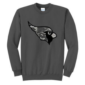Maq JR Football Unisex Core Fleece Crewneck Sweatshirt-Charcoal