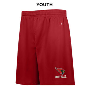 Maq JR Football Badger B-Core YOUTH 6 Inch Short-Red