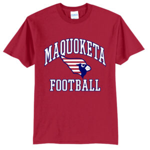 Maq JR Football Unisex Short Sleeve Tee-Red
