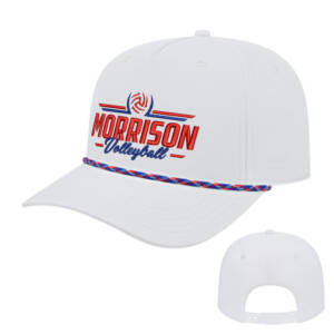 Morrison Volleyball Cap America Athletic Rope Cap-White/Red/White/Royal